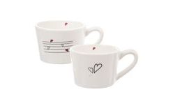 Hearts Mug Set 0.23 l, 2 pcs