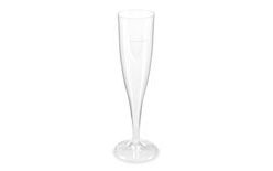 Set of 10 One-Piece Champagne Glasses 0.1 L