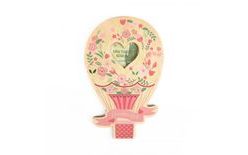 Wooden Money Pocket Shaped Like a Balloon - Wedding