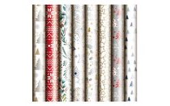 Baliaci papier - vianočné motívy - rolka 1000x70 cm - mix č. 6