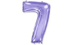Fóliový balón číslice FIALOVÁ - LILA 102 cm - 7