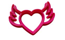 Szív szárnyakkal sütivágó - 3D nyomtatás