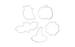 Halloween Pumpkin Cookie Cutter Set - 5 Pieces
