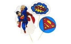 Superman-Themed Cake Topper