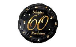 Fólia léggömb 60 éves - Boldog Születésnapot - 45 cm