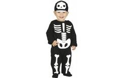 Gyerek csontváz jelmez sapkával - Halloween 18-24 hónapos