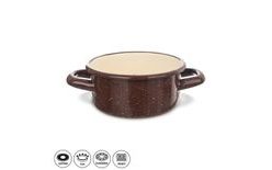 Kastrol smalt BROWN 0,6 l TM1