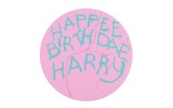 Harry Potter "Happee Birthdae" Hagrid jedlý cukrový list na dort - 20 cm