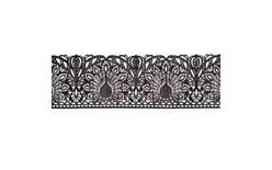 Cukrová krajka – černá - šířka 6 cm