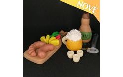 Sörös tortadísz szett – kóstolódeszka és mini italos dekorációk