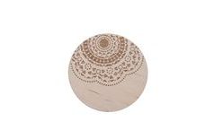 Podtácek dřevo MANDALA 12 cm 1 ks