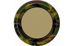 Talíře maskáč - voják - ARMY - 22 cm - 8 ks