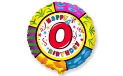 Happy Birthday Foil Balloon 0 - 45 cm