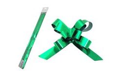 Dekoratív húzó szalag - fényes zöld - 1 db