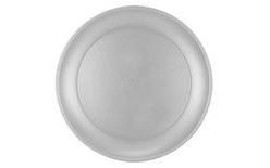 Silver Plastic Plate - New Year's Eve - 21 cm - 1 pc