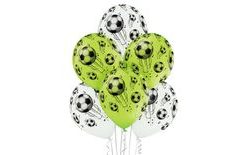 Football Balloons 6 pcs 30 cm Mixed Colors
