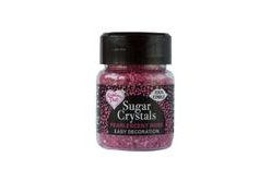 Šumivé cukrové krystalky - perleťově růžové - 50 g