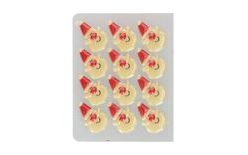 Csokoládé dekoráció Mikulás - 12 db