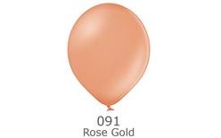 Metalické balónky - 091 Rúžovo-zlatá