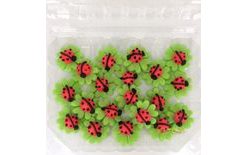 Mini lienky 20 ks – jedlá dekorácia na torty