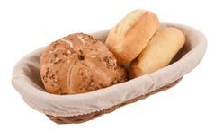 Ošatka na pečivo a domáci chlieb s textilom