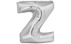 Letter Z Silver Foil Balloon 86 cm Amscan