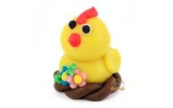 Príležitostná figúrka sliepočka žltá