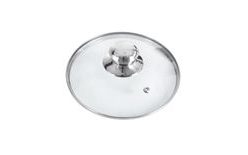 16 cm Glass Lid with Stainless Steel Handle