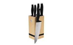 Sada nožů se stojanem BAMBOO 6 ks Matt black Collection