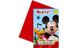 Mickey Invitations 6 pcs