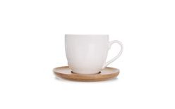 Bamboo Mug with Saucer Set 0.14 L - 6 Pieces
