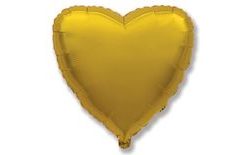 45 cm Golden Heart Foil Balloon