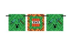 Girlanda vlajky Minecraft - 300 cm