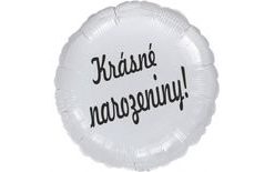 Silver Foil Balloon Circle - Happy Birthday!