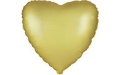 45 cm Foil Heart Balloon in PASTEL GOLD