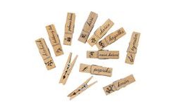 Mini pegs for spice bags - 12 pcs