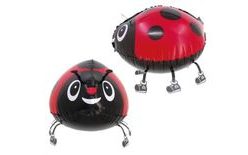 Fólia léggömb gyalogló Katicabogár - 27 x 37 cm