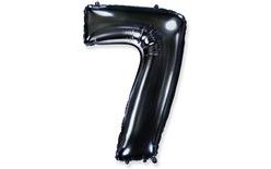 Balón foliový číslice ČERNÁ - BLACK 102 cm - 7