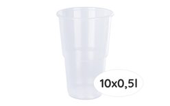 Beer cup 0,5 l - 10 pcs