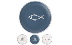 Shallow Ceramic Plate SEA, 26.5 cm