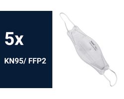 Foldable respiratory protective mask KN95 / HXH - 5 pcs per pack