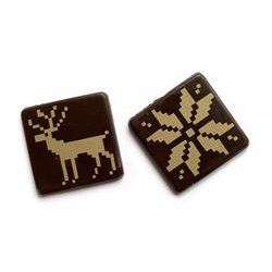 Chocolate decoration Norwegian patterns 35 pcs