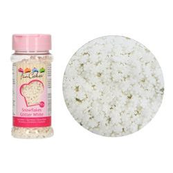 Confectionery sprinkles - Stars white with glitters