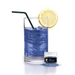 Ehető csillámpor italokhoz - kék - Blue Brew Glitter® - 4 g