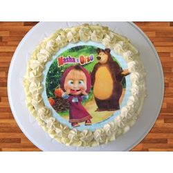 Edible paper naughty Masha and the Bear