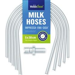 Milk hoses 5 pcs with end cap - compatible with Jura Impressa, Ena, Giga