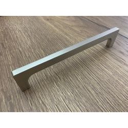 Handle Rados - aluminium effect stainless steel - 16 cm pitch