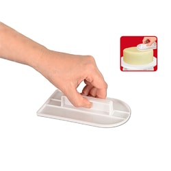 Smoother (polisher) for marzipan and fondant curved top