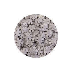 Snowflakes with silver glitter 50 g