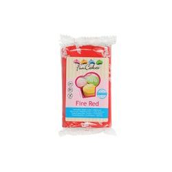 Piros hengerelt fondant Fire Red (színes fondant) 250 g